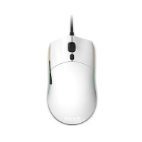 NZXT Lift (MS-1WRAX-WM-White) Lightweight Ambidextrous Wired Gaming Mouse - White