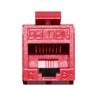 Belden AX104190 Cat-6 RJ-45 Modular For Face plate - Red