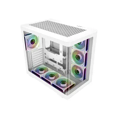 image of Cooler Master Elite 600 Mid-Tower ATX Desktop Casing - White with Spec and Price in BDT