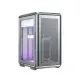 Cooler Master MasterFrame 400 Mesh Mid-Tower mATX Desktop Casing - Silver