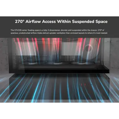 image of Cougar CFV235 Mid Tower Gaming Casing - Black with Spec and Price in BDT