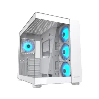 Cougar FV150 RGB Dual Chamber Mid Tower Gaming Casing - White