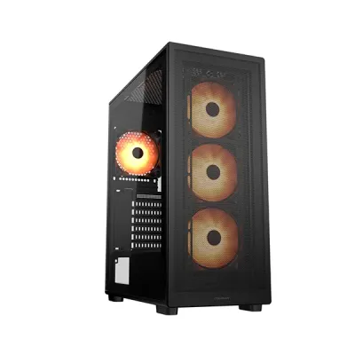 image of Cougar MX220 RGB Mid Tower Gaming Casing - Black with Spec and Price in BDT