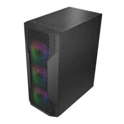image of  Cougar MX110 RGB Mid Tower Gaming Casing - Black with Spec and Price in BDT