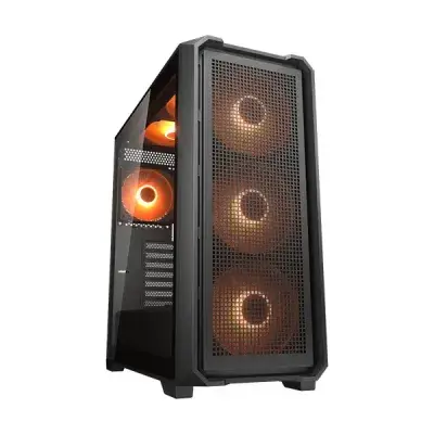image of Cougar MX600 AIR PRO Mid Tower Gaming Casing - Black with Spec and Price in BDT