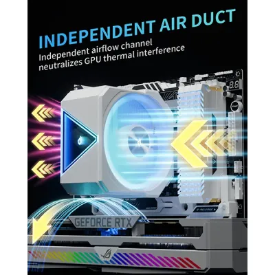 image of upHere UP1 Elite TC4C ARGB CPU Air Cooler - White with Spec and Price in BDT