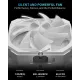 upHere UP1 Elite TC4C ARGB CPU Air Cooler - White