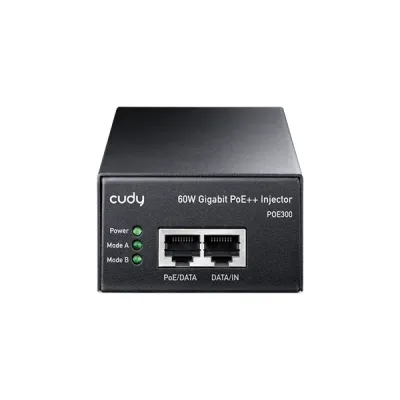 image of CUDY POE300 60W Gigabit PoE++ Injector with Spec and Price in BDT