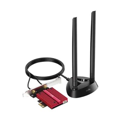 Cudy WE4000 AX5400 WiFi 6E Bluetooth 5.3 PCI-E Adapter image of Cudy WE4000 AX5400 WiFi 6E Bluetooth 5.3 PCI-E Adapter with Spec and Price in BDT