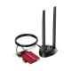 Cudy WE4000 AX5400 WiFi 6E Bluetooth 5.3 PCI-E Adapter Cudy WE4000 AX5400 WiFi 6E Bluetooth 5.3 PCI-E Adapter