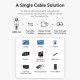 Vention TAVHF Cotton Braided USB 4.0 Type-C Male to C Male 5A Cable
