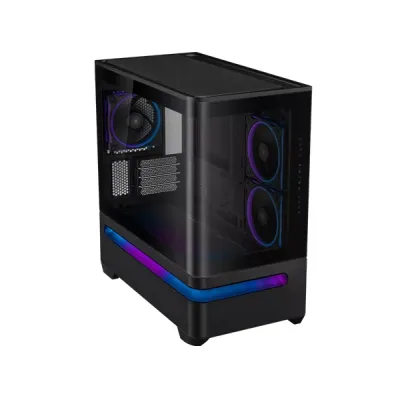 image of ASUS Prime AP202 ARGB Micro ATX Casing - Black with Spec and Price in BDT