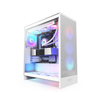 NZXT H7 Flow RGB 2024 Edition Mid-Tower ATX Airflow Casing - White