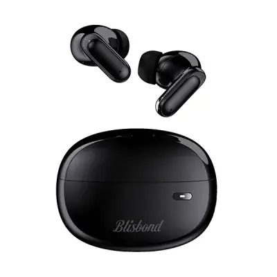 image of Blisbond S1 Ultra-Short Stem Design ANC ENC TWS Earbuds with Spec and Price in BDT