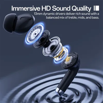 image of Weofly LifeFits Earbuds with Smart TouchScreen with Spec and Price in BDT