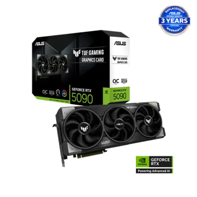 image of ASUS TUF Gaming GeForce RTX 5090 32GB GDDR7 OC Edition Graphics Card with Spec and Price in BDT