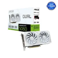 ASUS Dual GeForce RTX 5060 8GB GDDR7 White OC Edition Graphics Card