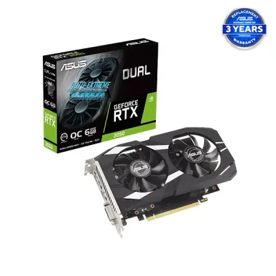 image of ASUS Dual GeForce RTX 3050 OC Edition 6GB GDDR6 Graphics Card with Spec and Price in BDT