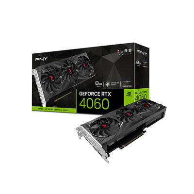 image of PNY GeForce RTX 4060 8GB GDDR6 XLR8 Gaming VERTO EPIC-X RGB Triple Fan Graphics Card with Spec and Price in BDT