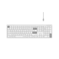 A4tech Fstyler FBX55C Dual-Mode (Bluetooth & 2.4G Wireless) Scissor Switch Wireless Keyboard - White (Only English Layout)