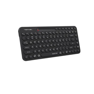 image of A4tech Fstyler FBK36C AS Rechargeable Compact Wireless Keyboard - Black with Spec and Price in BDT
