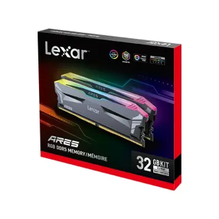 Lexar Ares 16GB (16X2) DDR5 6000MHz CL30 RGB Desktop RAM (Dual