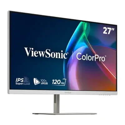 image of ViewSonic ColorPro VP2766-2K-W 27-inch 120Hz 2K QHD Pantone Validated & Factory Calibrated Monitor with 90W USB-C with Spec and Price in BDT