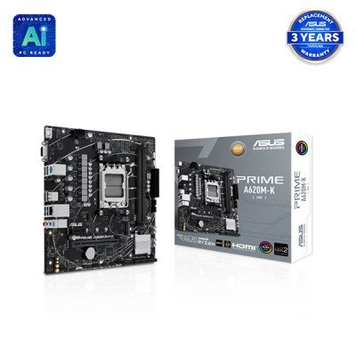 image of ASUS PRIME A620M-K-CSM AM5 Micro-ATX Motherboard with Spec and Price in BDT