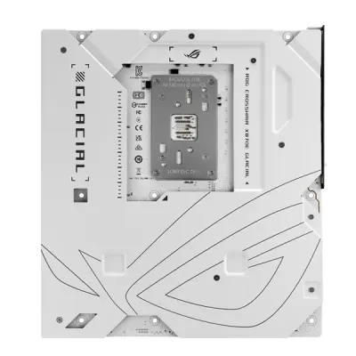 image of ASUS ROG CROSSHAIR X870E GLACIAL Ryzen AM5 E-ATX Gaming Motherboard with Spec and Price in BDT