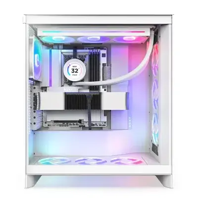 image of NZXT N9 X870E AMD AM5 Wi-Fi 7 ATX Gaming Motherboard - White with Full Cover with Spec and Price in BDT