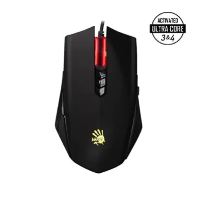 image of A4TECH Bloody A70 Light Strike Gaming Mouse - Matte Black with Spec and Price in BDT
