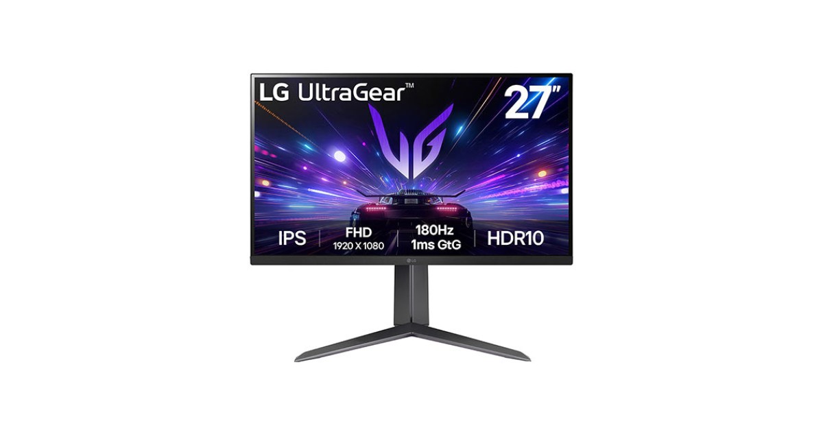 LG UltraGear 27GS65F-B Full HD IPS 180Hz 1ms Gaming Monitor