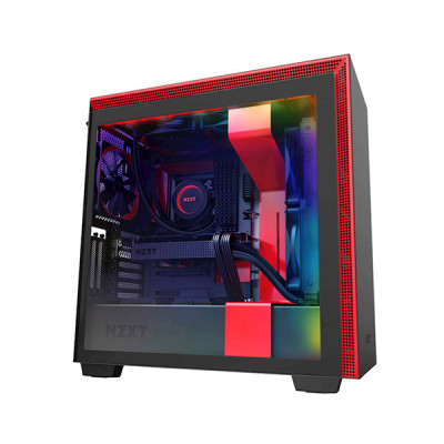 image of NZXT CA-H710I-BR H710i Black/Red Chassis with Smart Device 2 with Spec and Price in BDT