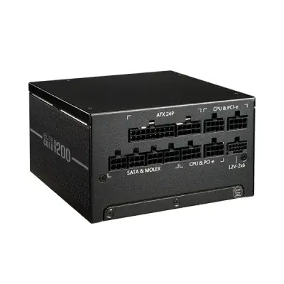 image of Cooler Master Elite Gold 1200 Full Modular 1200W ATX 80 Plus Gold Certified Power Supply with Spec and Price in BDT