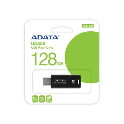 image of ADATA UC320 128GB USB 3.2 Pen Drive - Black with Spec and Price in BDT