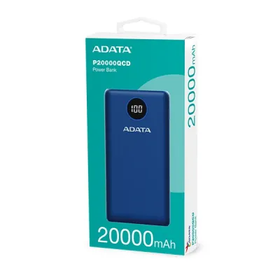 image of Adata P20000QCD 20000mAh Type-C Power Bank with Spec and Price in BDT