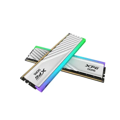 ADATA Lancer Blade 16GB DDR5 6000 MHz RGB Desktop Gaming RAM - White image of ADATA Lancer Blade 16GB DDR5 6000 MHz RGB Desktop Gaming RAM - White with Spec and Price in BDT