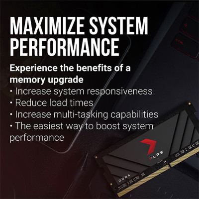 image of PNY XLR8 Gaming 8GB DDR4 3200MHz Laptop RAM with Spec and Price in BDT