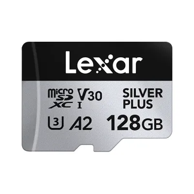 image of Lexar Professional SILVER PLUS 128GB microSDXC UHS-I Card with Spec and Price in BDT