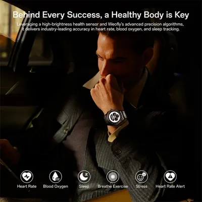 image of Weofly Aurora 2 AMOLED AOD Display Bluetooth Calling Smartwatch with Spec and Price in BDT