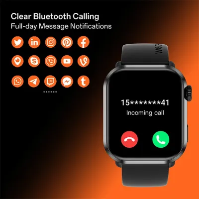 image of Weofly Power 2 AMOLED Display Bluetooth Calling Smartwatch with Spec and Price in BDT