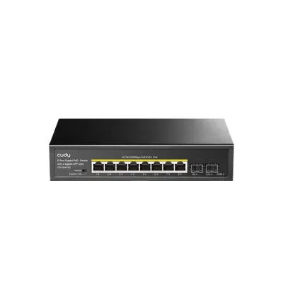 image of Cudy 8-Port Gigabit PoE+ Switch with 2 Gigabit SFP Slots with Spec and Price in BDT