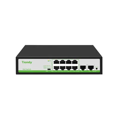 image of Tiandy TC-P3S010 Spec:H/0820/AT/90 8CH PoE Switch with Giga Uplink Ports with Spec and Price in BDT