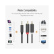 UGREEN AV102 (10510) 3.5mm to 2x RCA  Audio Cable - 2M