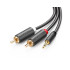 UGREEN AV102 (10512) 3.5mm to 2x RCA  Audio Cable - 3M