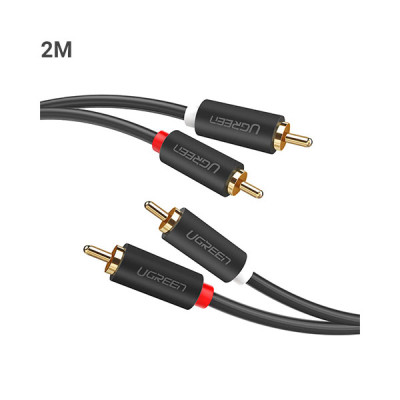 image of UGREEN AV104 (10518) 2x RCA to 2x RCA Cable - 2M with Spec and Price in BDT