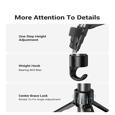 image of UGREEN LP661 (15187) Professional Tripod for Phone & Camera with Spec and Price in BDT