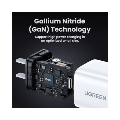 image of Ugreen CD319 (15329) Nexode 30W USB-C GaN Fast Charger - US with Spec and Price in BDT