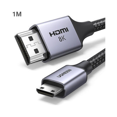 image of Ugreen HD163 (15514) 8K Mini HDMI to HDMI Cable - 1M with Spec and Price in BDT