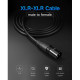 UGREEN AV130 (20712) Cannon XLR Male to Female Extension Cable - 5M